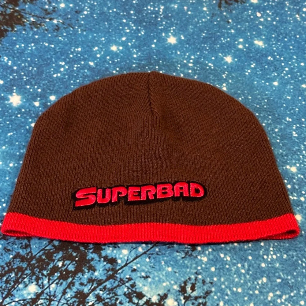 Vintage 2007 Superbad Movie Promo Beanie Hat youth size or adult small
